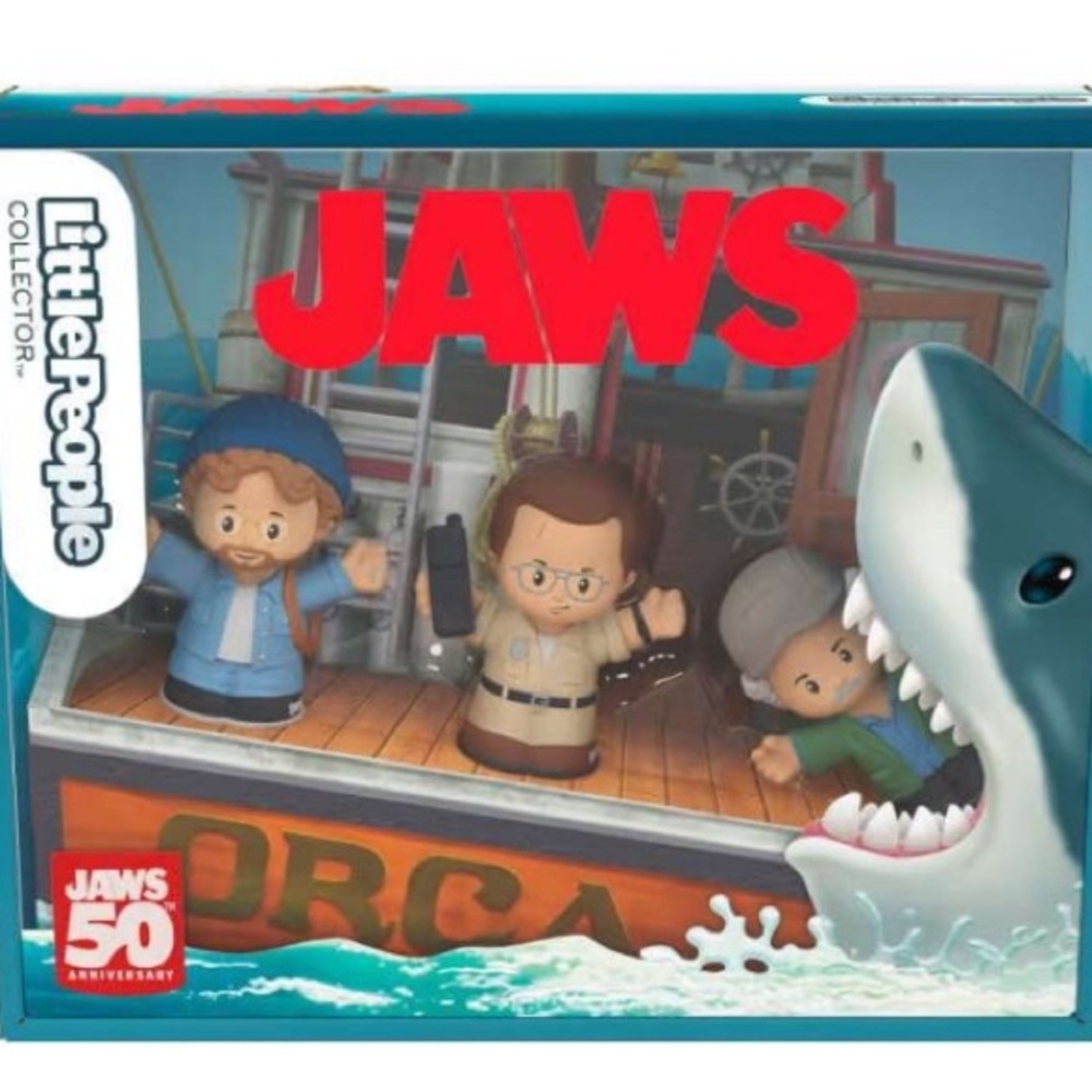 Fisher-Price Little People Collector Jaws 50th Anniversary Figure Set - NIB